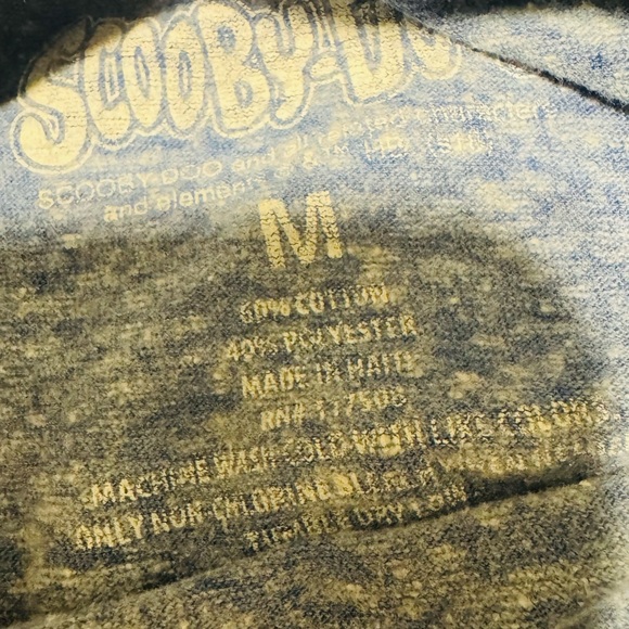 SCOOBY DOO T Shirt Womens SZ M Grey Mystery Machine Van Cartoon Tee 90s Style - Picture 3 of 6